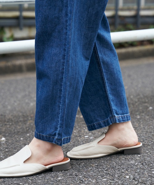 CIAOPANIC TYPY（チャオパニックティピー）の「【ZOZOTOWN限定】コットンリネンデニムハイウエストパンツ（デニムパンツ・レディース・ネイビー/ブルー・MEDIUM/SMALL）」の14枚目の写真