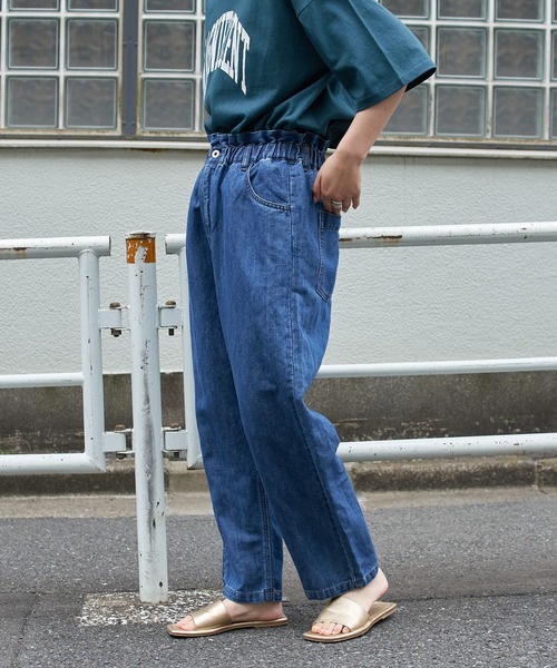 CIAOPANIC TYPY（チャオパニックティピー）の「【ZOZOTOWN限定】コットンリネンデニムハイウエストパンツ（デニムパンツ・レディース・ネイビー/ブルー・MEDIUM/SMALL）」の22枚目の写真