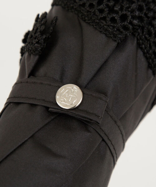 Afternoon Tea（アフタヌーンティー）の「プチフラワーレース晴雨兼用折りたたみ傘 日傘（折りたたみ傘・レディース・ブラック/ネイビー/イエロー・ONE SIZE）」の10枚目の写真