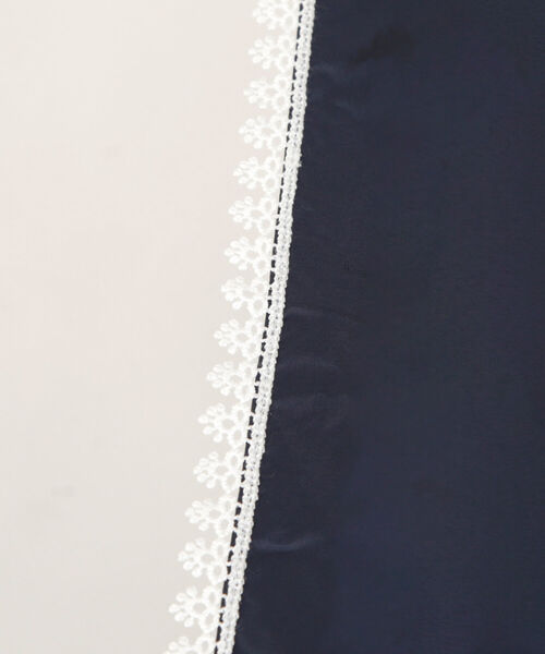 Afternoon Tea（アフタヌーンティー）の「プチフラワーレース晴雨兼用折りたたみ傘 日傘（折りたたみ傘・レディース・ブラック/ネイビー/イエロー・ONE SIZE）」の9枚目の写真