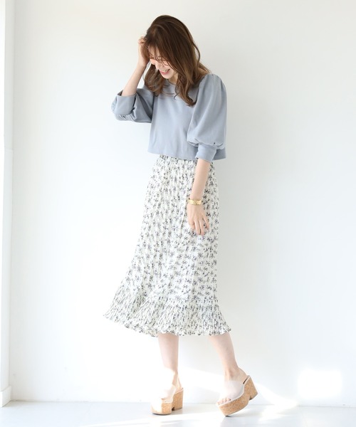 one after another NICE CLAUP(ワンアフターアナザーナイスクラップ)の「【Web限定】切替プリーツスカート(スカート・レディース・ホワイト系その他/ブラック系その他/ブルー系その他/ドット/その他2/その他3/その他1・FREE)」の15枚目の写真