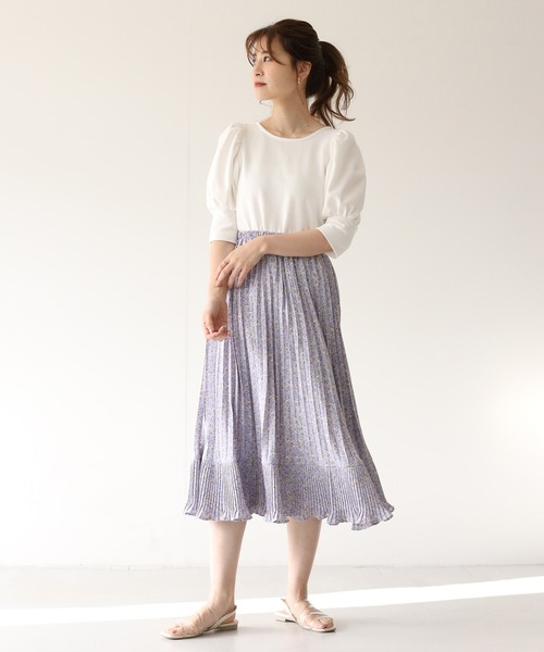 one after another NICE CLAUP(ワンアフターアナザーナイスクラップ)の「【Web限定】切替プリーツスカート(スカート・レディース・ホワイト系その他/ブラック系その他/ブルー系その他/ドット/その他2/その他3/その他1・FREE)」の13枚目の写真