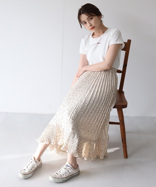 one after another NICE CLAUP(ワンアフターアナザーナイスクラップ)の「【Web限定】切替プリーツスカート(スカート・レディース・ホワイト系その他/ブラック系その他/ブルー系その他/ドット/その他2/その他3/その他1・FREE)」の19枚目の写真