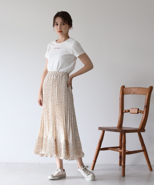 セール】【Web限定】切替プリーツスカート（スカート）｜one after