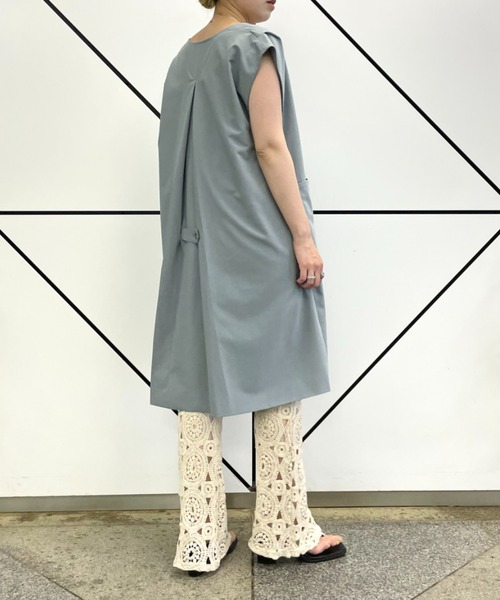 CIAOPANIC（チャオパニック）の「■タックデザインロングジレ/セットアップ着用可能（ベスト・レディース・グレー/ブルー・FREE）」の14枚目の写真