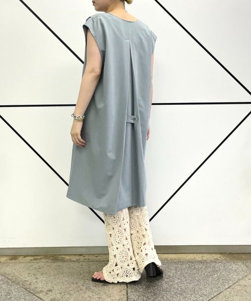 CIAOPANIC（チャオパニック）の「■タックデザインロングジレ/セットアップ着用可能（ベスト・レディース・グレー/ブルー・FREE）」の15枚目の写真