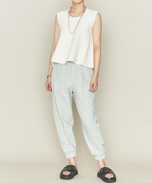 ASTRAET（アストラット）の「＜ASTRAET（アストラット）＞16G ミラノリブ フレア ノースリーブニット（ニット/セーター・レディース・オフホワイト/ライトグレー・FREE）」の8枚目の写真