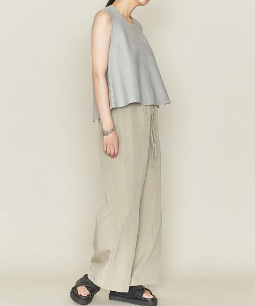 ASTRAET（アストラット）の「＜ASTRAET（アストラット）＞16G ミラノリブ フレア ノースリーブニット（ニット/セーター・レディース・オフホワイト/ライトグレー・FREE）」の9枚目の写真