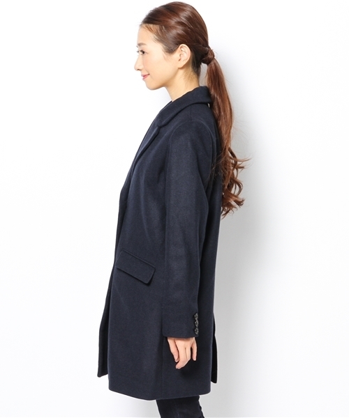 CIAOPANIC（チャオパニック）の「【Ciaopanic】メルトンチェスターコート（チェスターコート・レディース・キャメル/グレー/ネイビー/オフホワイト・FREE）」の14枚目の写真