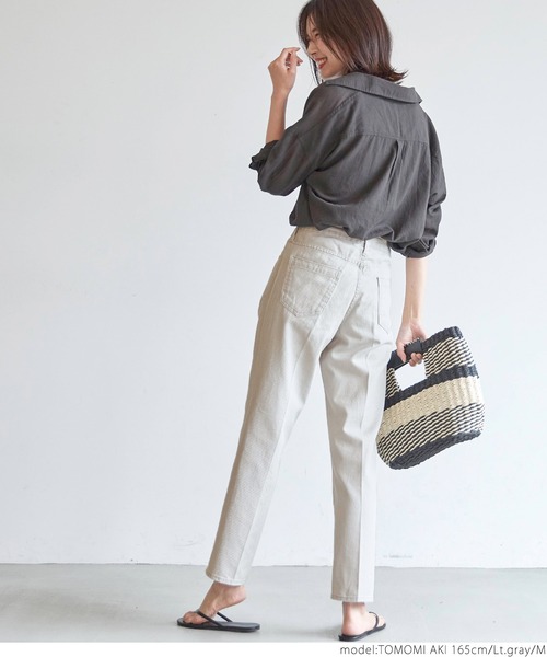 coca(coca)(コカ)の「テーパードカラーデニムパンツ(デニムパンツ・レディース・ライトグレー/グレー系その他・M/L)」の17枚目の写真