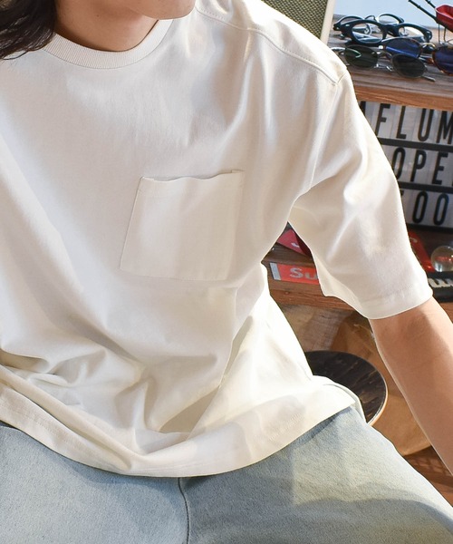 Starting Over(スターティングオーバー)の「ビッグシルエット無地クルーネックTシャツ(半袖)/レディース メンズ(Tシャツ/カットソー・メンズ・ブラック/ホワイト/サックスブルー/ライトパープル/ベージュ/テラコッタ/サンドベージュ/チャコール/グリーン・L/XL/M)」の15枚目の写真