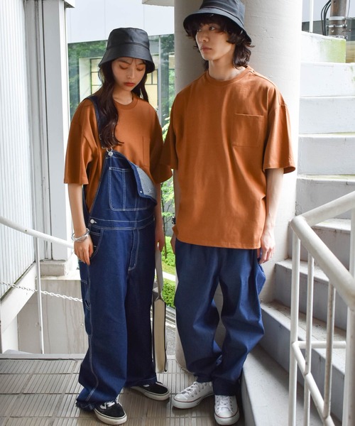 Starting Over(スターティングオーバー)の「ビッグシルエット無地クルーネックTシャツ(半袖)/レディース メンズ(Tシャツ/カットソー・メンズ・ブラック/ホワイト/サックスブルー/ライトパープル/ベージュ/テラコッタ/サンドベージュ/チャコール/グリーン・L/XL/M)」の16枚目の写真