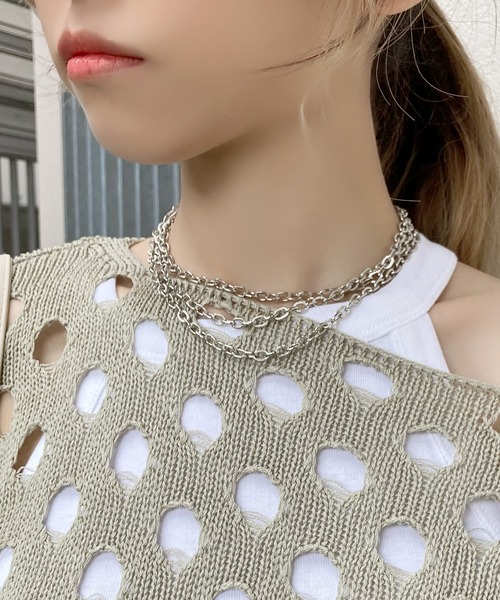 Figments（フィグメンツ）の「ホルターネックキャミソール（キャミソール・レディース・ホワイト/ブラック・FREE）」の12枚目の写真