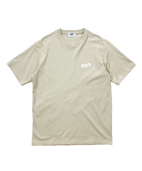 PARKS TOKYO SELECT（パークストウキョウセレクト）の「<AWM>オーロラ FLAG   半袖Tシャツ（Tシャツ/カットソー・メンズ・ブラック/ネイビー系/ブラウン/ホワイト/オフホワイト/ベージュ・LARGE/MEDIUM）」の4枚目の写真