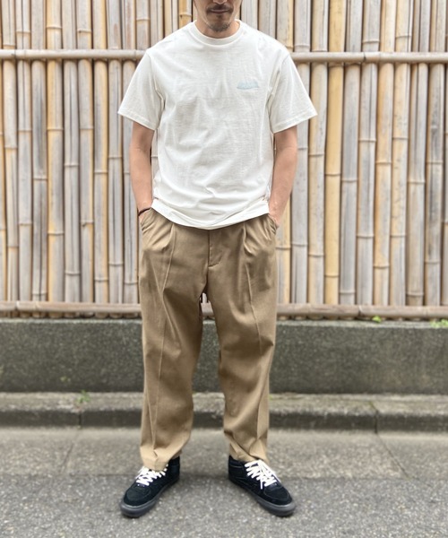 PARKS TOKYO SELECT（パークストウキョウセレクト）の「<AWM>オーロラ FLAG   半袖Tシャツ（Tシャツ/カットソー・メンズ・ブラック/ネイビー系/ブラウン/ホワイト/オフホワイト/ベージュ・LARGE/MEDIUM）」の10枚目の写真