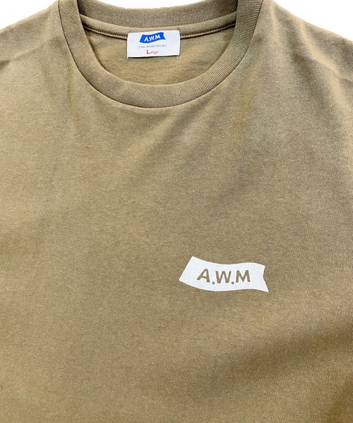 PARKS TOKYO SELECT（パークストウキョウセレクト）の「<AWM>オーロラ FLAG   半袖Tシャツ（Tシャツ/カットソー・メンズ・ブラック/ネイビー系/ブラウン/ホワイト/オフホワイト/ベージュ・LARGE/MEDIUM）」の15枚目の写真