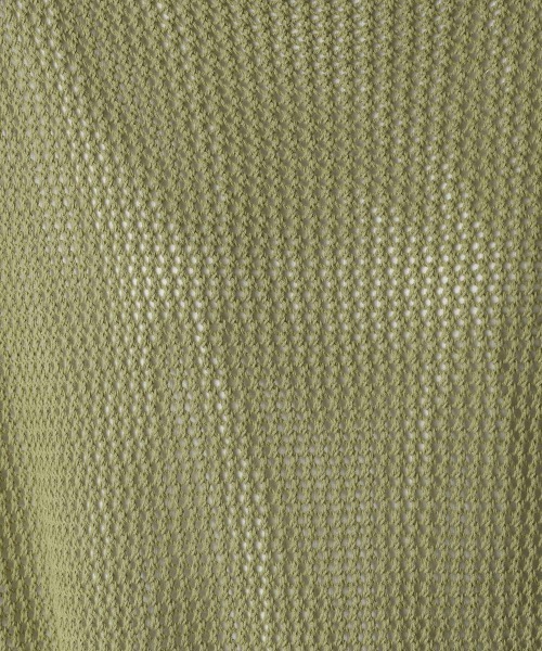 LOWRYS FARM(ローリーズファーム)の「メッシュニットワンピースSS 952206(ワンピース・レディース・グリーン/ブラック/アイボリー・FREE)」の8枚目の写真