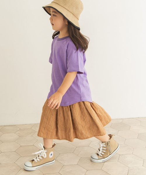 URBAN RESEARCH DOORS（アーバンリサーチドアーズ）の「カラーTシャツ(KIDS)（Tシャツ/カットソー・キッズ・パープル/ブルー系その他/オレンジ・90/105/120/135）」の9枚目の写真