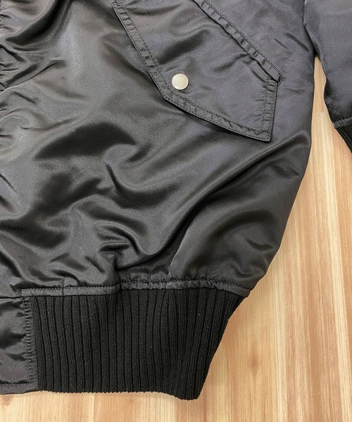 DIESEL（ディーゼル）の「Wzip ルーズシルエット MA-1 ボンバージャケット「R-KRISTA」（MA-1・レディース・ブラック・XXS/S/M）」の8枚目の写真