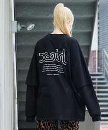 X-girl | LAYERED SLEEVE L/S TEE(Tシャツ/カットソー)