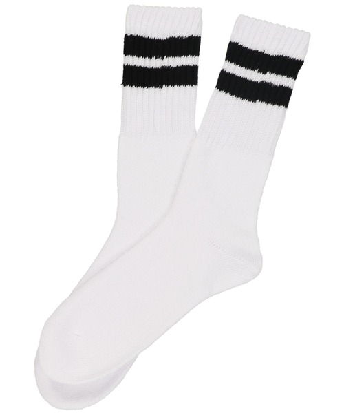 Healthknit（ヘルスニット）の「【Healthknit / ヘルスニット】3P 無地 シンカーラインソックス（ソックス/靴下・メンズ・ホワイト/ホワイト×ブラック・25-27）」の8枚目の写真