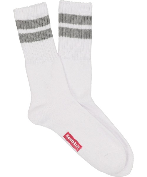 Healthknit（ヘルスニット）の「【Healthknit / ヘルスニット】3P 無地 シンカーラインソックス（ソックス/靴下・メンズ・ホワイト/ホワイト×ブラック・25-27）」の12枚目の写真