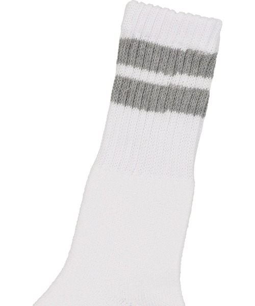 Healthknit（ヘルスニット）の「【Healthknit / ヘルスニット】3P 無地 シンカーラインソックス（ソックス/靴下・メンズ・ホワイト/ホワイト×ブラック・25-27）」の13枚目の写真