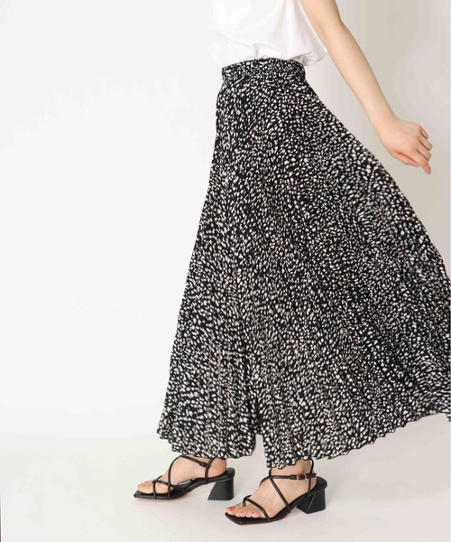 Jines(ジネス)の「プリントプリーツ/ガウチョパンツ(その他パンツ・レディース・キャメル/ホワイト系1/ブラック/ホワイト系2/ブラック系1・FREE)」の17枚目の写真