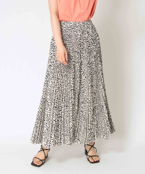 Jines(ジネス)の「プリントプリーツ/ガウチョパンツ(その他パンツ・レディース・キャメル/ホワイト系1/ブラック/ホワイト系2/ブラック系1・FREE)」の12枚目の写真