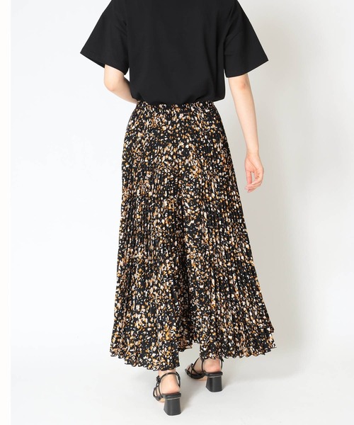 Jines(ジネス)の「プリントプリーツ/ガウチョパンツ(その他パンツ・レディース・キャメル/ホワイト系1/ブラック/ホワイト系2/ブラック系1・FREE)」の10枚目の写真