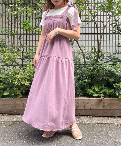 Majestic Legon マジェスティックレゴン の レディギャザーキャミワンピ ワンピース Wear