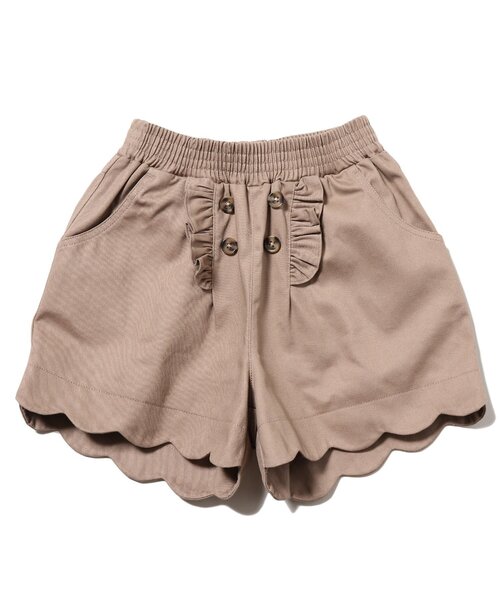 SHOO・LA・RUE（シューラルー）の「◆【90-140cm】スカラップショートパンツ（その他パンツ・キッズ・ベージュ/ネイビー/ピンク系・13/09/11/12/14/10）」の9枚目の写真