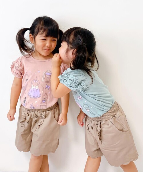 SHOO・LA・RUE（シューラルー）の「◆【90-140cm】スカラップショートパンツ（その他パンツ・キッズ・ベージュ/ネイビー/ピンク系・13/09/11/12/14/10）」の12枚目の写真