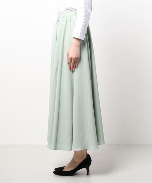 CAMILLE EAU（カミーユオー）の「ギャザーフレアスカート（スカート・レディース・オフホワイト/オリーブ/ドット・MEDIUM）」の19枚目の写真