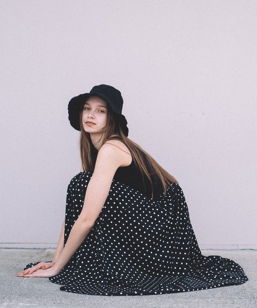 CAMILLE EAU（カミーユオー）の「ギャザーフレアスカート（スカート・レディース・オフホワイト/オリーブ/ドット・MEDIUM）」の15枚目の写真