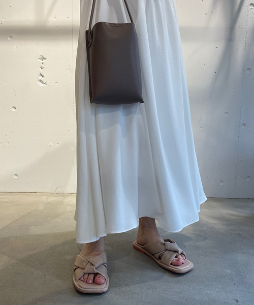 CAMILLE EAU（カミーユオー）の「ギャザーフレアスカート（スカート・レディース・オフホワイト/オリーブ/ドット・MEDIUM）」の17枚目の写真