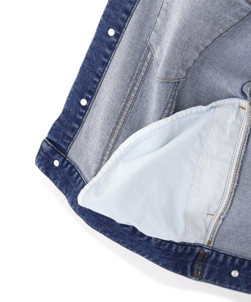 NATURAL BEAUTY BASIC（ナチュラルビューティーベーシック）の「ノーカラーＧジャン/0171255880（デニムジャケット・レディース・ネイビー・SMALL/MEDIUM）」の3枚目の写真