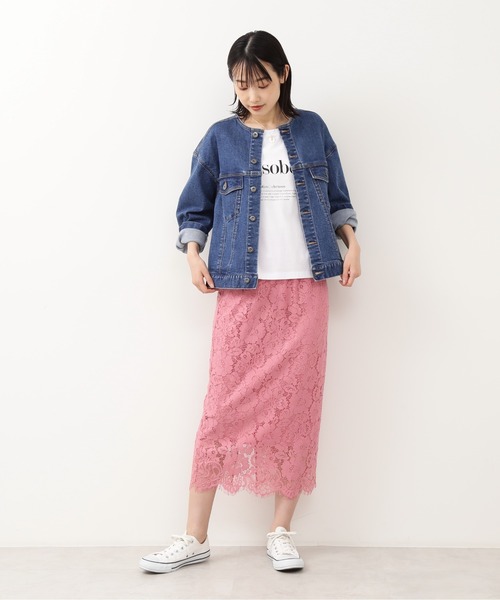 NATURAL BEAUTY BASIC（ナチュラルビューティーベーシック）の「ノーカラーＧジャン/0171255880（デニムジャケット・レディース・ネイビー・SMALL/MEDIUM）」の5枚目の写真