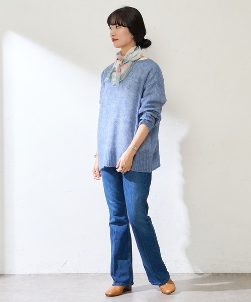 SHENERY（シーナリー）の「【WEB限定カラー：ミックス】モヘアプルオーバー（ニット/セーター・レディース・パープル/オフホワイト/ブルー/その他・FREE）」の11枚目の写真