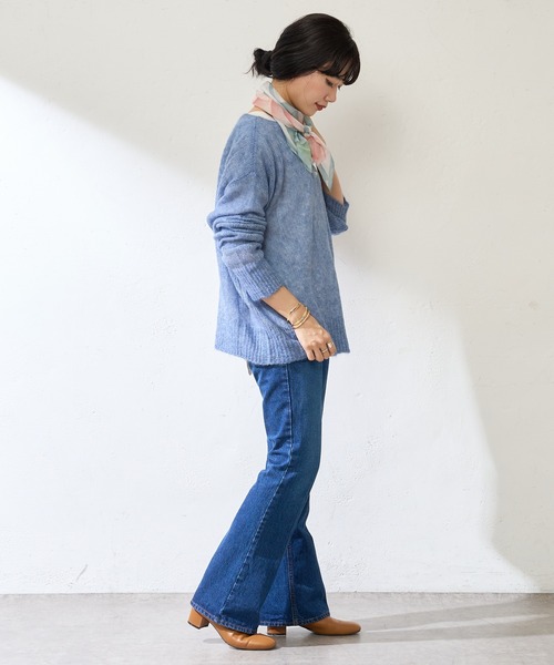 SHENERY（シーナリー）の「【WEB限定カラー：ミックス】モヘアプルオーバー（ニット/セーター・レディース・パープル/オフホワイト/ブルー/その他・FREE）」の15枚目の写真