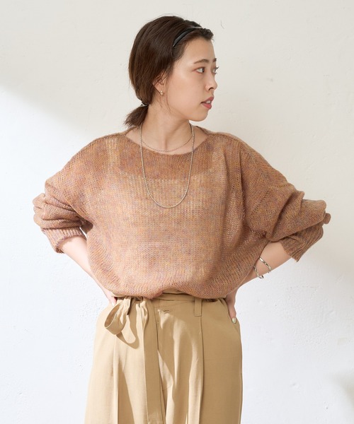 SHENERY（シーナリー）の「【WEB限定カラー：ミックス】モヘアプルオーバー（ニット/セーター・レディース・パープル/オフホワイト/ブルー/その他・FREE）」の19枚目の写真