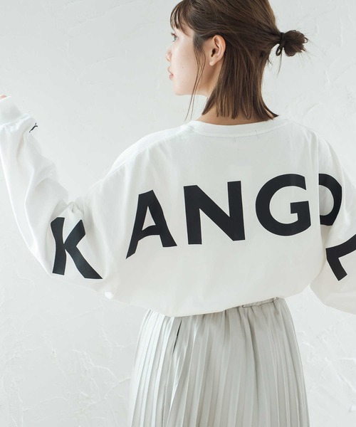 KANGOL(カンゴール)の「【KANGOL】ビッグバックロゴロンT(Tシャツ/カットソー・レディース・ブラック/パープル/ホワイト・L/M)」の4枚目の写真