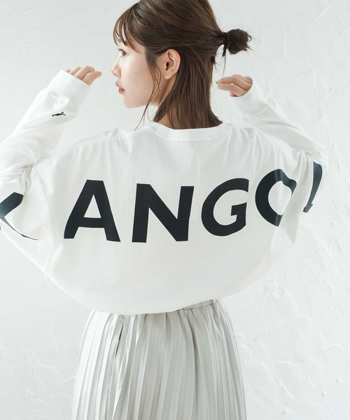 KANGOL(カンゴール)の「【KANGOL】ビッグバックロゴロンT(Tシャツ/カットソー・レディース・ブラック/パープル/ホワイト・L/M)」の5枚目の写真