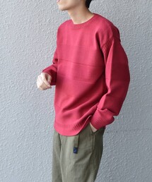 SHIPS any | SHIPS any: <ウォッシャブル>ストレッチ ミドルゲージ ガンジー ニット セーター(ニット/セーター)