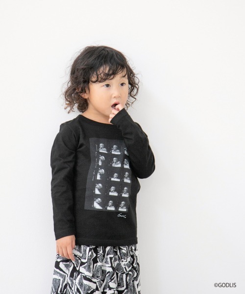 LOWRYS FARM（ローリーズファーム）の「ＨゴドリスロンＴ  228759（Tシャツ/カットソー・キッズ・ブラック/ホワイト・110cm/130cm）」の2枚目の写真