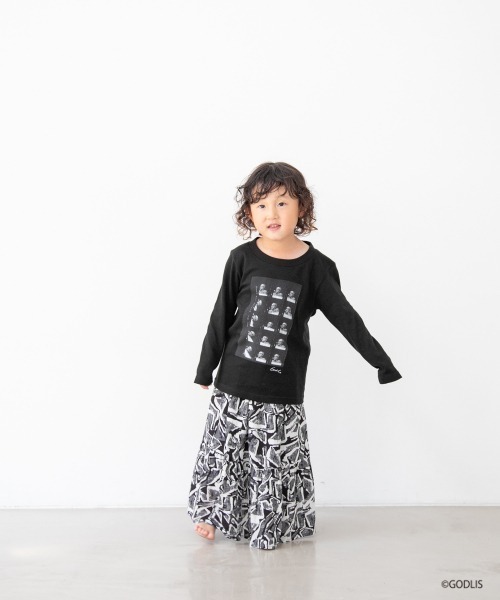 LOWRYS FARM（ローリーズファーム）の「ＨゴドリスロンＴ  228759（Tシャツ/カットソー・キッズ・ブラック/ホワイト・110cm/130cm）」の4枚目の写真