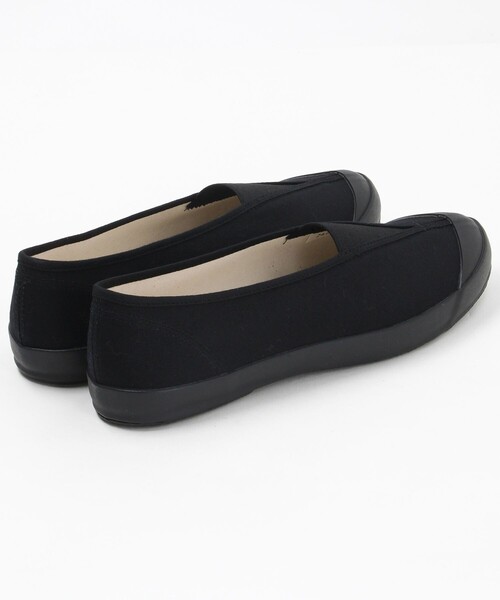 FREAK'S STORE（フリークスストア）の「FINE VULCANIZED/ファインバルカナイズ LITE BALLET/ライトバレエ(スリッポンスニーカー)（スニーカー・レディース・ブラック/ナチュラル・22cm/23.0cm/24.0cm）」の6枚目の写真