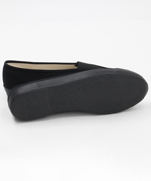 FREAK'S STORE（フリークスストア）の「FINE VULCANIZED/ファインバルカナイズ LITE BALLET/ライトバレエ(スリッポンスニーカー)（スニーカー・レディース・ブラック/ナチュラル・22cm/23.0cm/24.0cm）」の10枚目の写真