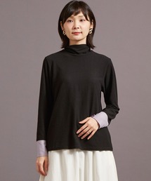 カヤ | 【カヤ】色合わせとっくり ハイネックトップス(Tシャツ/カットソー)
