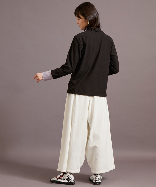 カヤ（カヤ）の「【カヤ】色合わせとっくり ハイネックトップス（Tシャツ/カットソー・レディース・ライトグレー/エンジ/スミクロ/ホワイト系その他・FREE）」の11枚目の写真